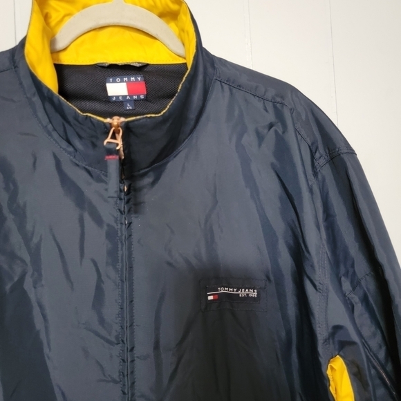 Tommy Hilfiger 2001 vntg windbreaker rain jacket men L - Picture 3 of 8